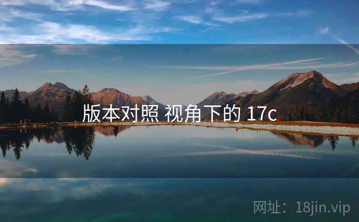 版本对照 视角下的 17c