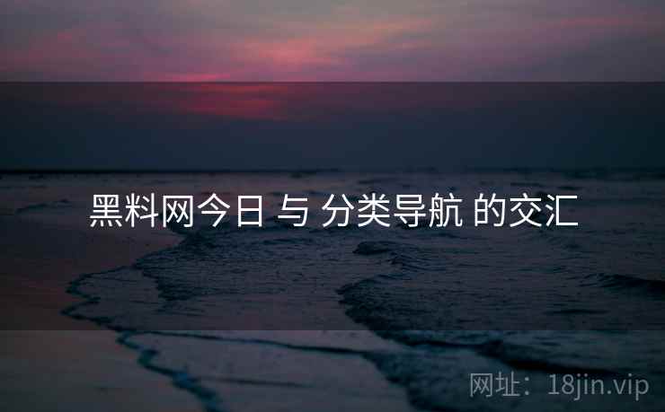 黑料网今日 与 分类导航 的交汇