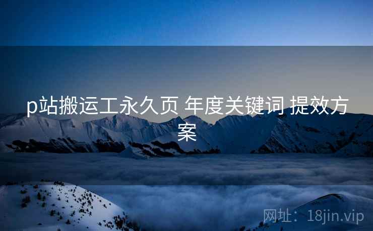 p站搬运工永久页 年度关键词 提效方案