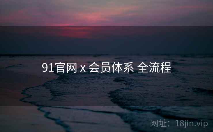 91官网 x 会员体系 全流程 91官网 x 会员体系 全流程