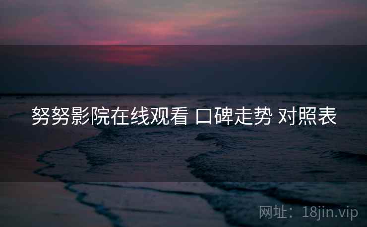 努努影院在线观看 口碑走势 对照表